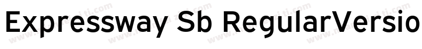 Expressway Sb RegularVersion 4000字体转换